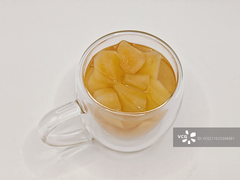 养生茶，养生果茶，炖苹果，煮苹果水，炖梨，果茶，冰糖雪梨图片素材