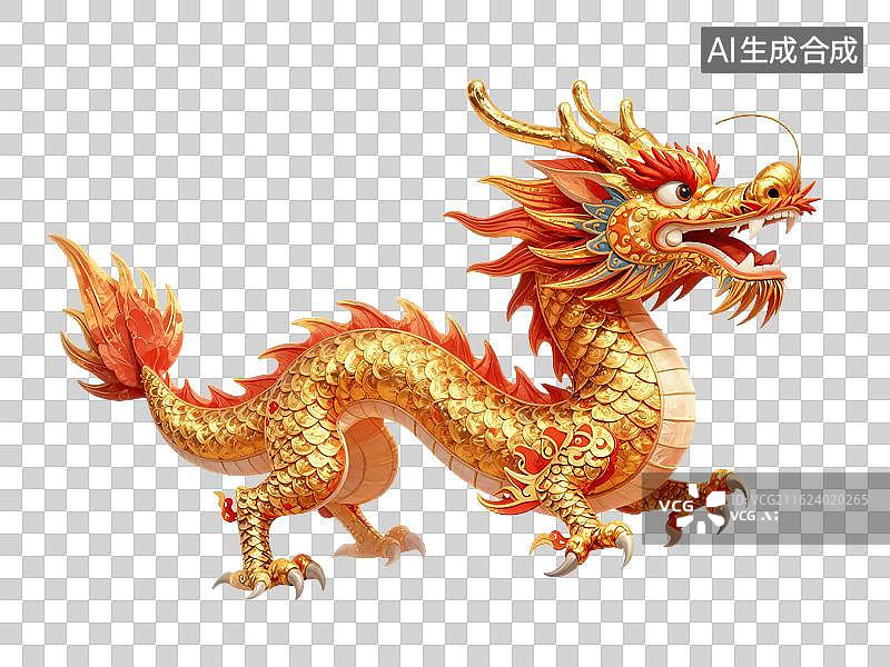 【AI数字艺术】祥云舞动的龙灯图片素材