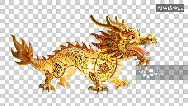 【AI数字艺术】祥云托起的龙灯图片素材