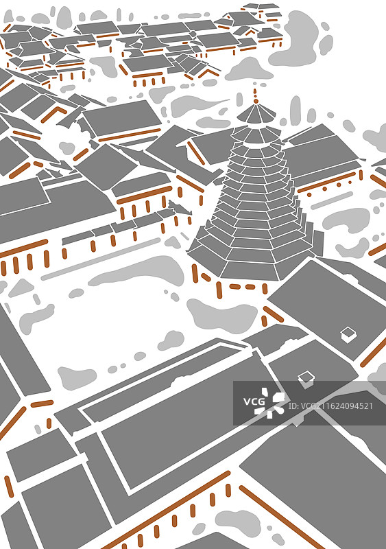 广西南宁城市插画系列图片素材