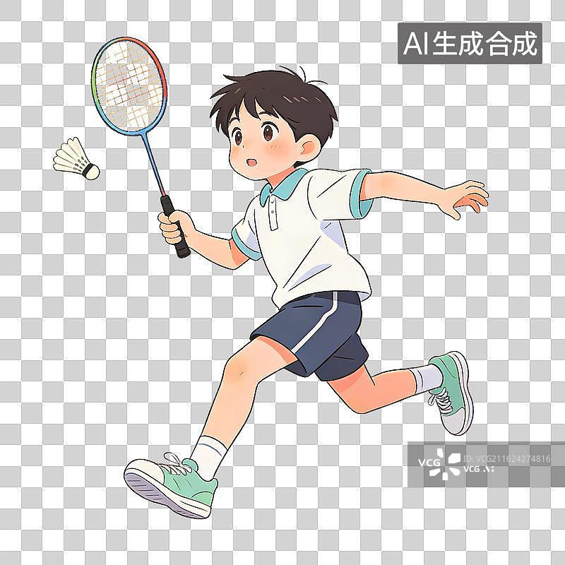 【AI数字艺术】美式漫画风小学生主题描边插画图片素材