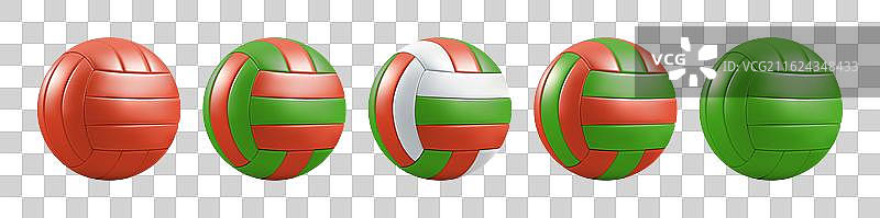 运动排球表情符号 3D 学校排球图片素材