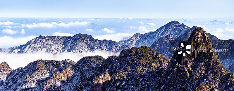 雪后黄山图片素材