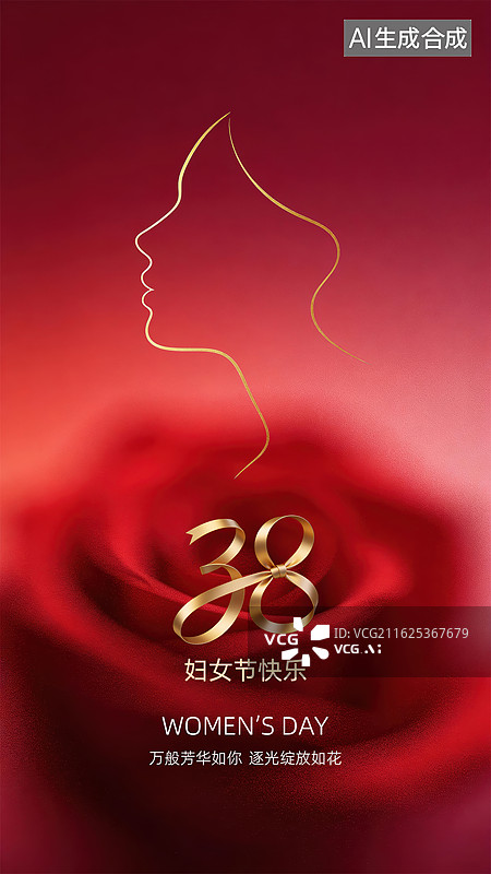 【AI数字艺术】妇女节海报图片素材