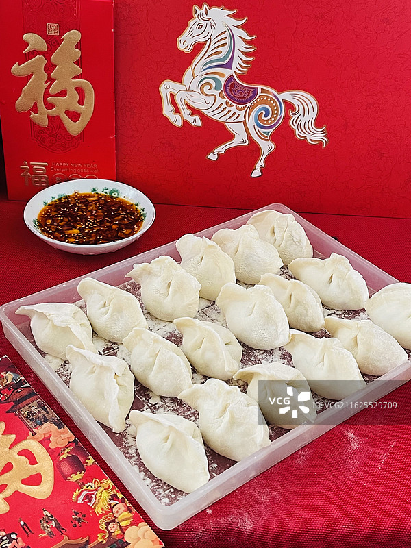 静物摄影—-福启马年，饺香满园图片素材