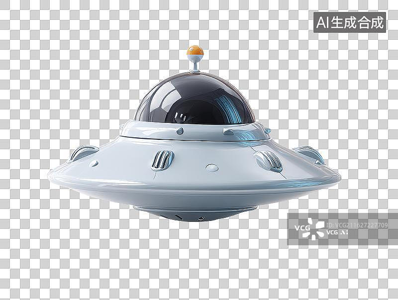 【AI数字艺术】卡通风格飞碟造型图片素材