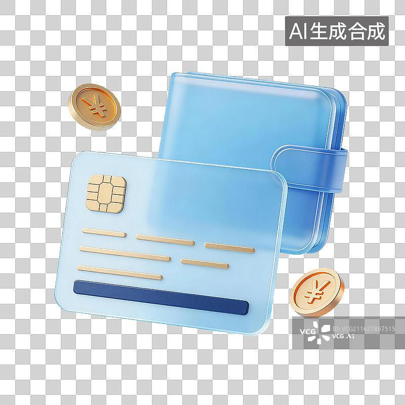 【AI数字艺术】信用卡钱包图片素材