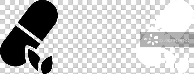 天然药物图标徽标集图片素材