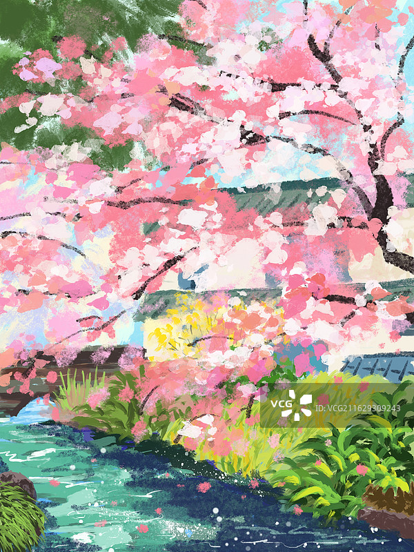 春暖花开图片素材