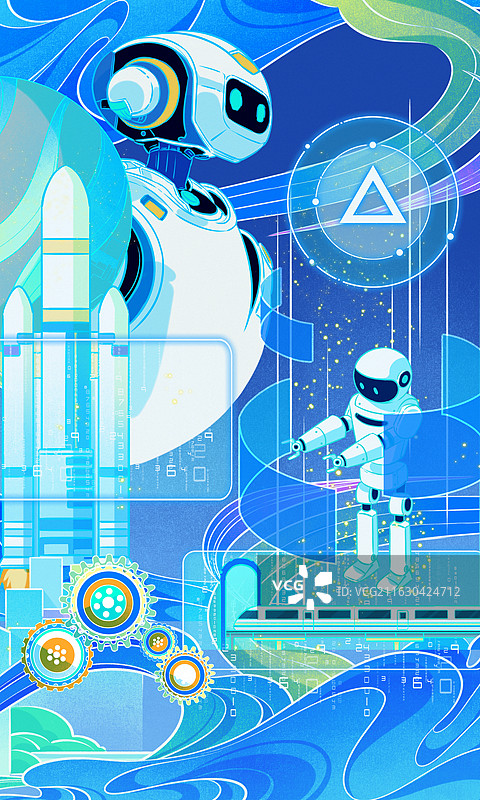 探索元宇宙与人工智能科技新纪元图片素材