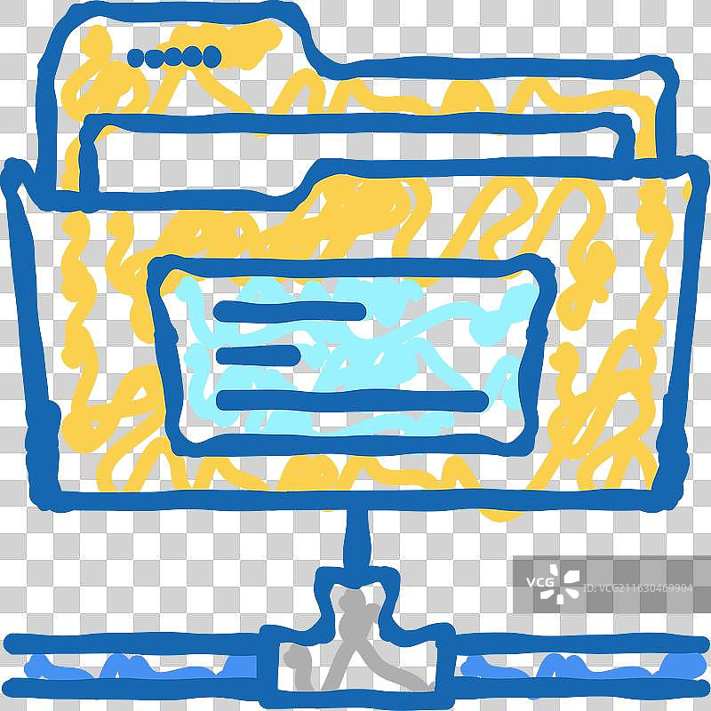 sftp文件夹图标涂鸦标志图片素材