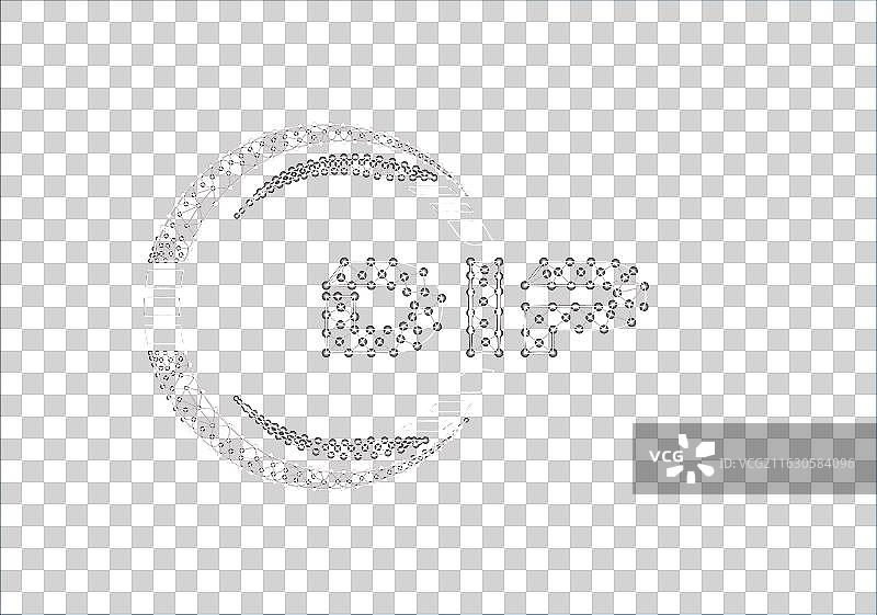 低多边形字母D设计，低多边形图片素材