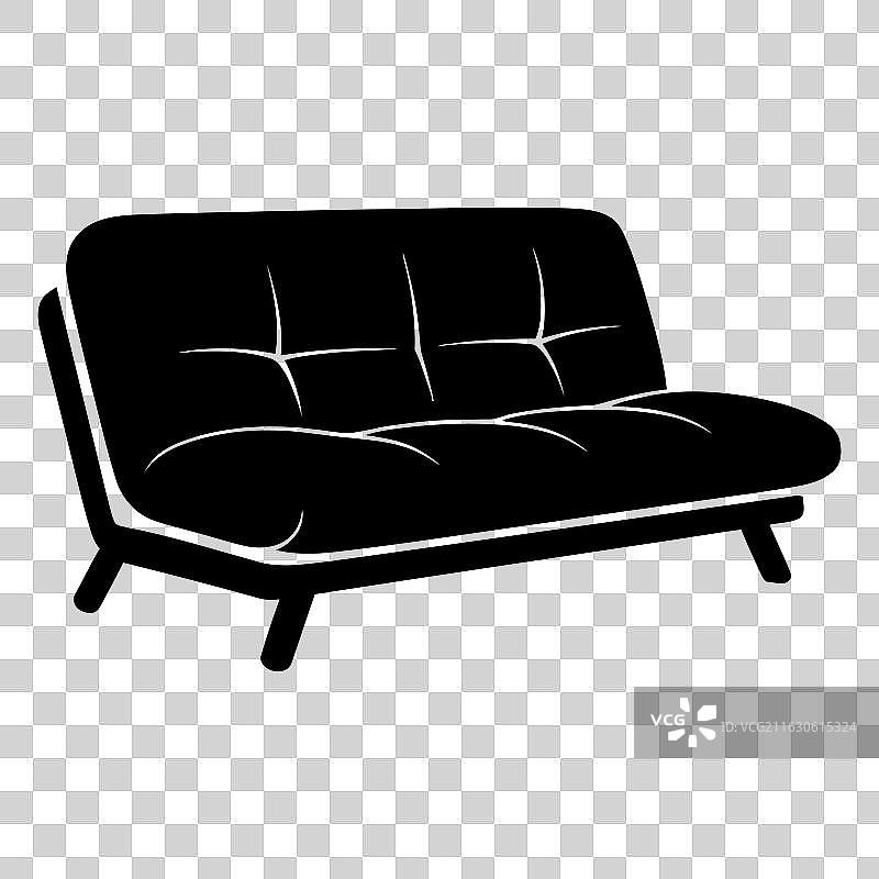 蒲团剪影图标Logo图片素材