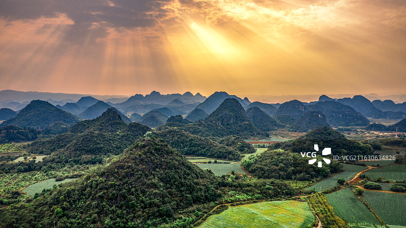 云南文山州普者黑旅游景区图片素材