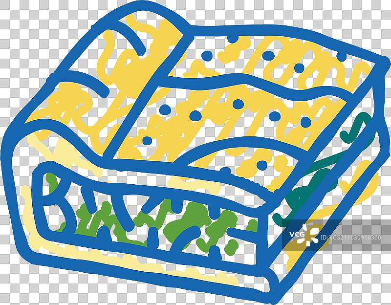 菠菜派图标涂鸦图片素材