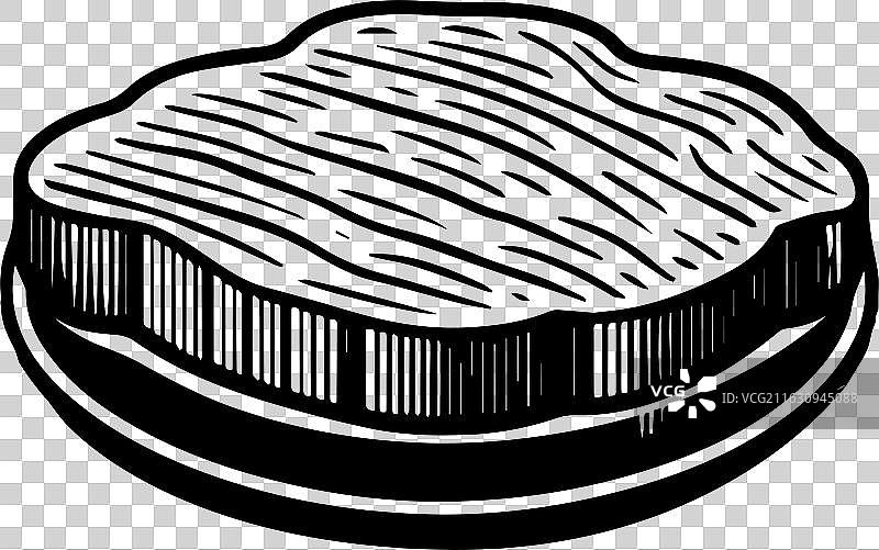 烤牛肉标志设计图片素材
