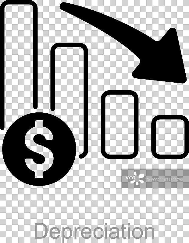 折旧图标概念图片素材