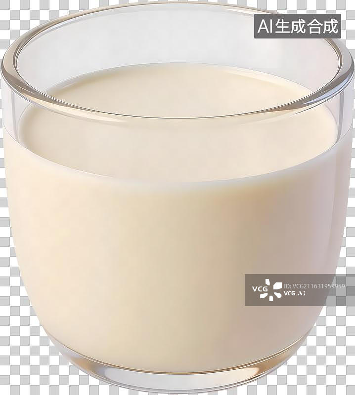 【AI数字艺术】3D拟物风格豆浆美食元素图片素材