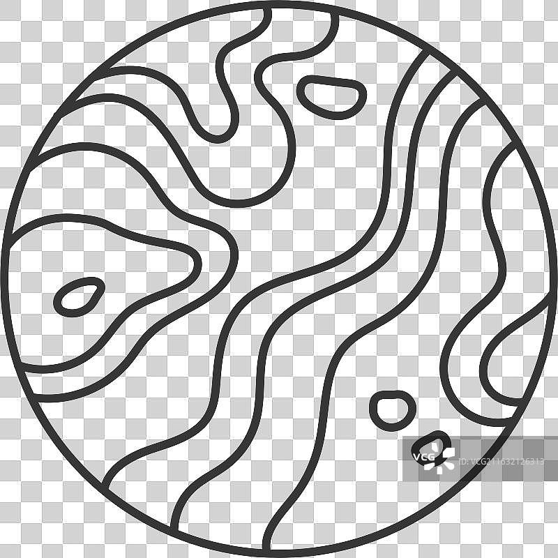 极简黑白星球图片素材