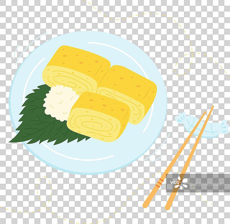 日式蛋卷玉子烧图片素材