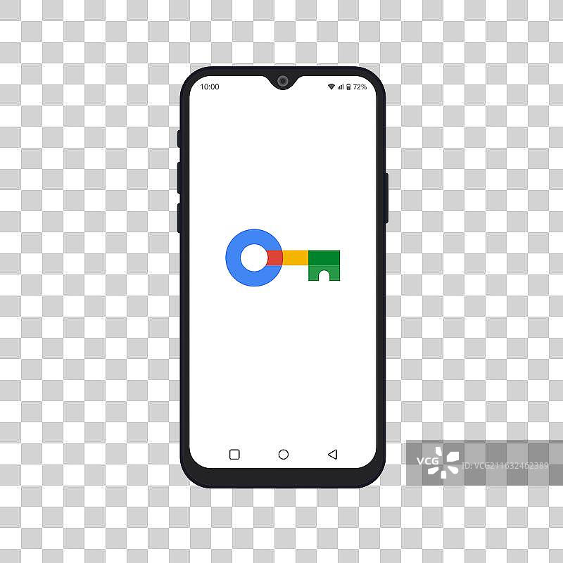 显示的谷歌账号安全应用图片素材