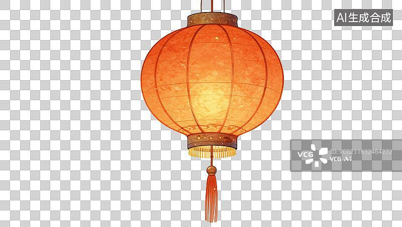 【AI数字艺术】光影摇曳的纸灯笼艺术图片素材