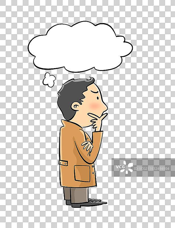 正在思考的男人图片素材