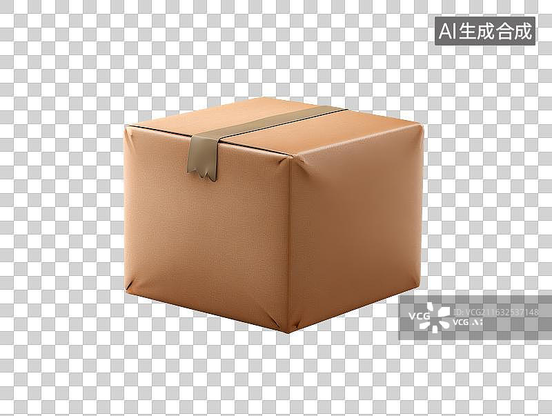 【AI数字艺术】棕色纸箱包装盒图片素材