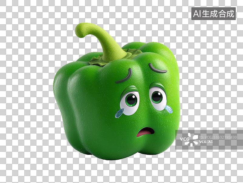 【AI数字艺术】哭泣的青椒图片素材