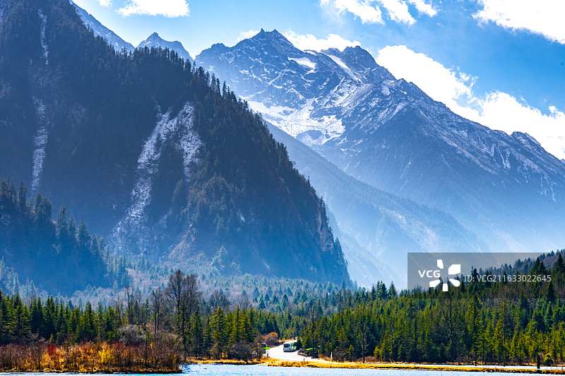 四川毕棚沟龙王海风景图图片素材