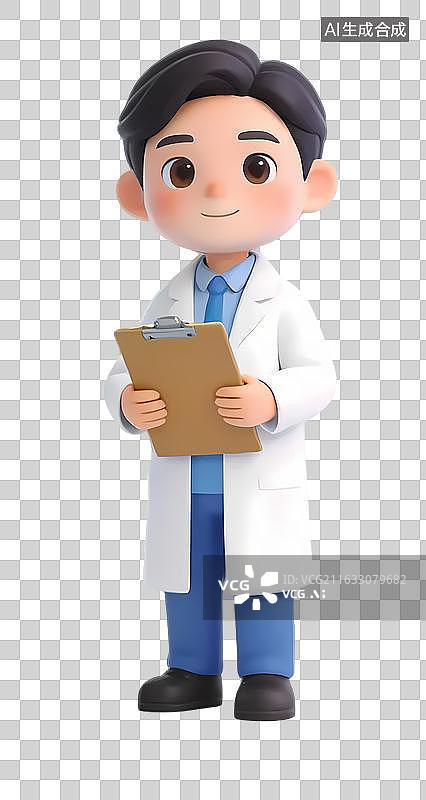 【AI数字艺术】资深男医生形象图片素材