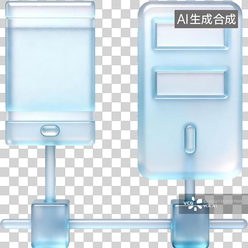 【AI数字艺术】透明洗手液机并排展示图片素材