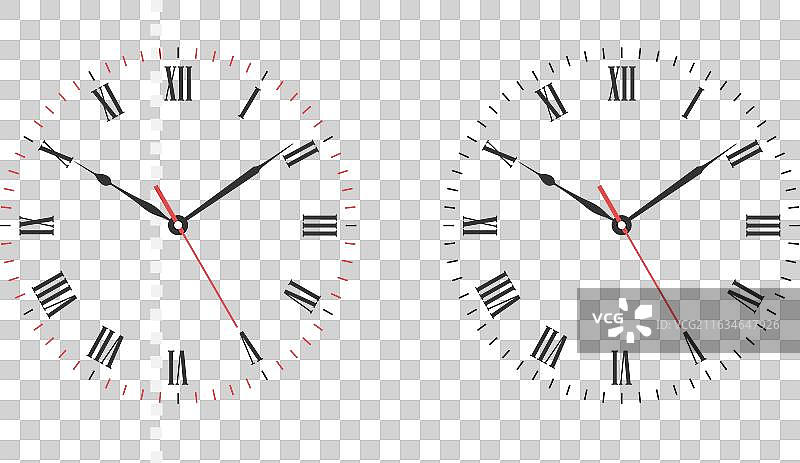 罗马数字时钟表盘图片素材