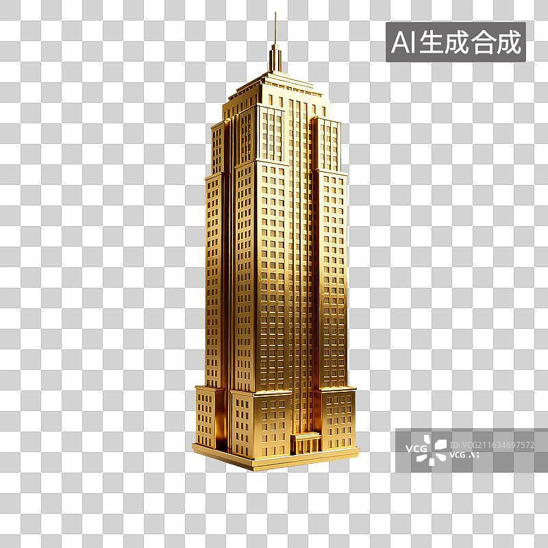 【AI数字艺术】3D渲染，现代城市高楼，城市建筑，写字楼，办公楼，免抠元素图片素材