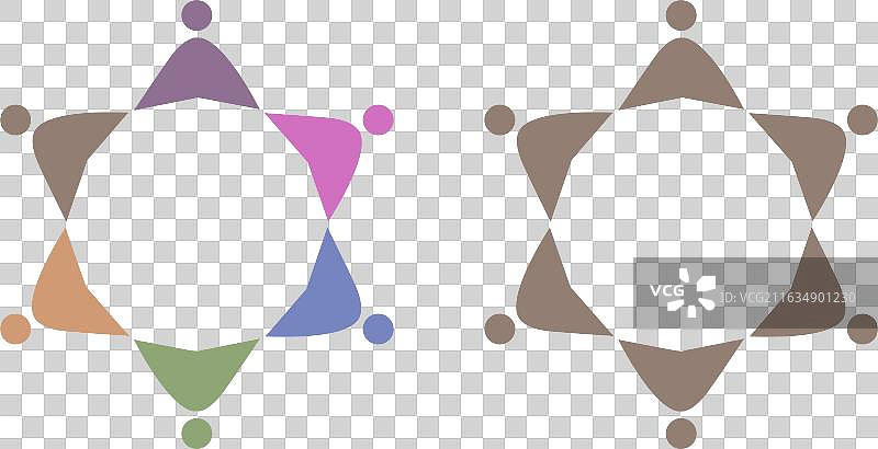 人们在共享办公空间里团结协作图片素材