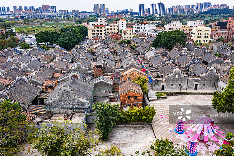 中国广东省佛山市三水区乐平镇大旗头古村图片素材