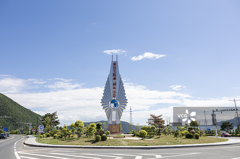 图们市图强地标建筑图片素材