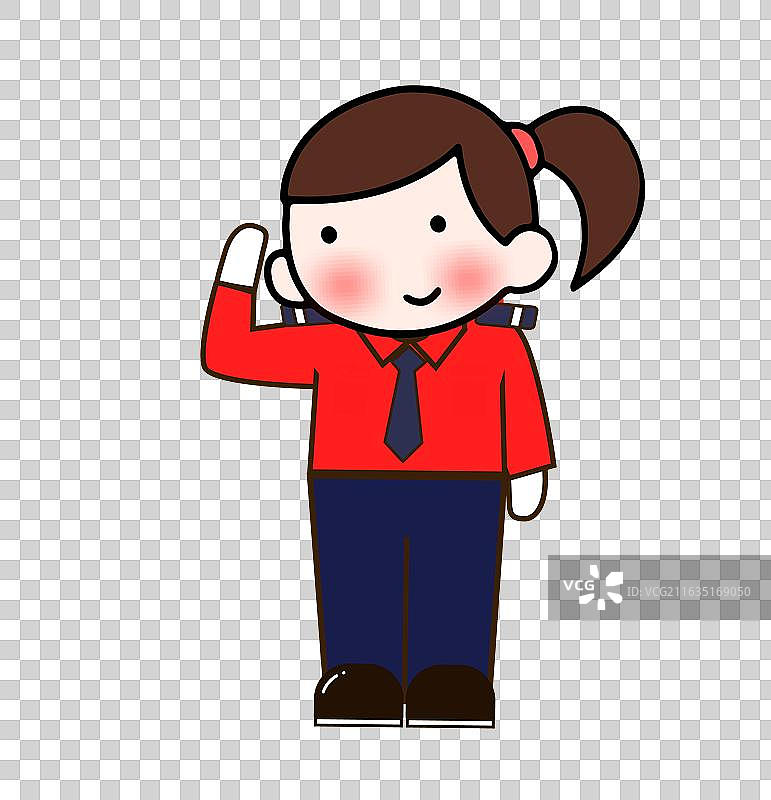 保安 制服 行礼 门卫 门童 工作图片素材