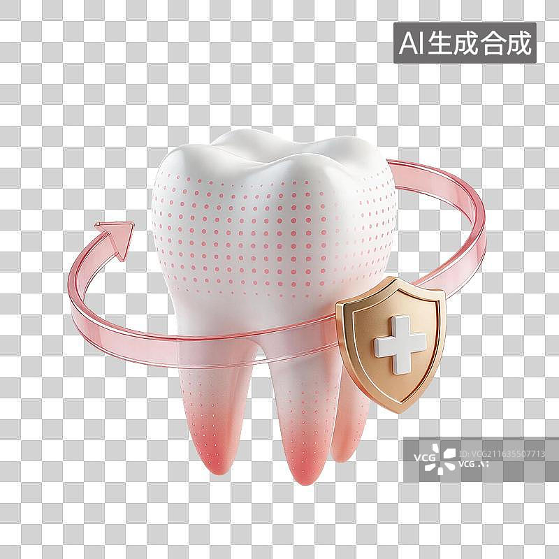 【AI数字艺术】牙齿修复口腔治疗牙齿元素图片素材