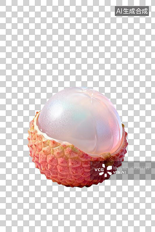 【AI数字艺术】剥开的荔枝特写展示图片素材