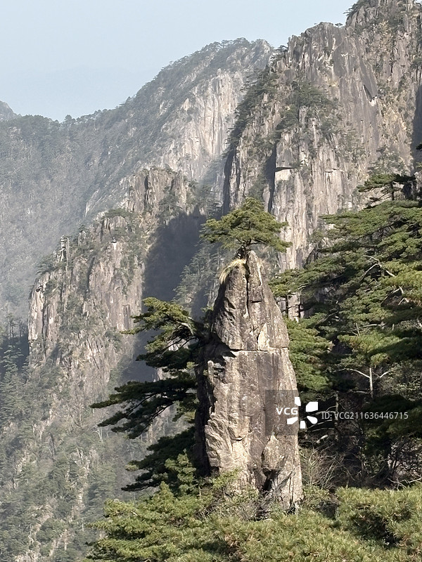黄山风景区“梦笔生花”景点图片素材