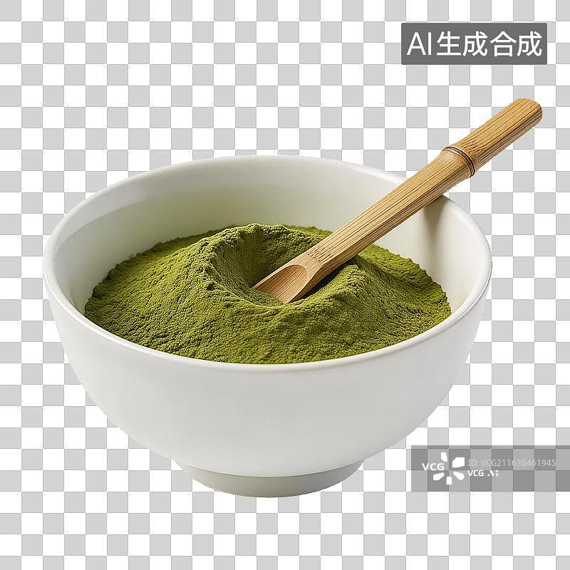 【AI数字艺术】碗中的抹茶粉图片素材