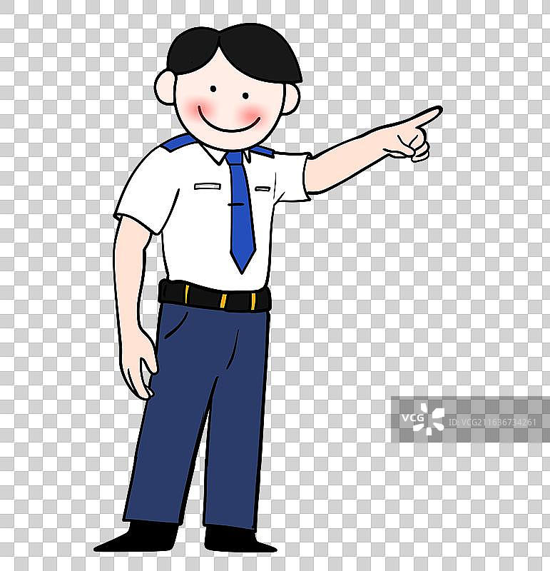 职员 制服 保安 门卫 管理 交通图片素材