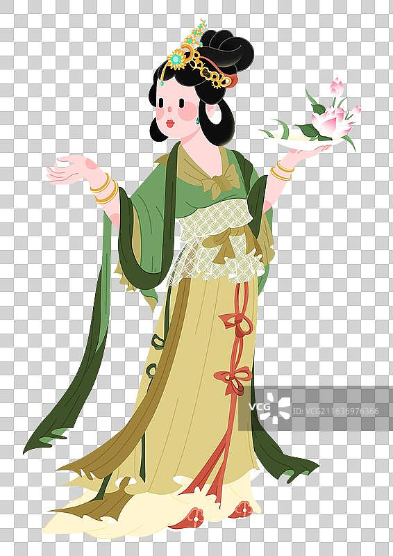 仇英仙女图仕女图图片素材