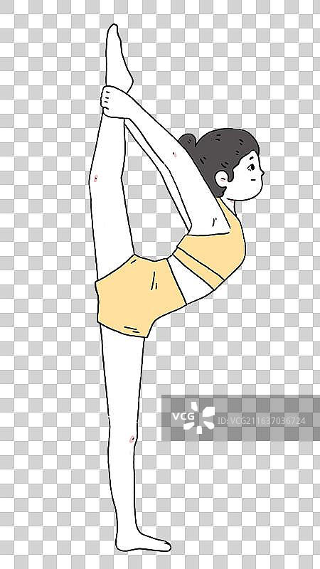 瑜伽少女图片素材