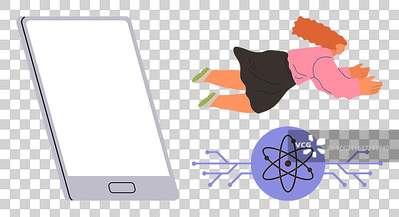女性探索科学与技术图片素材