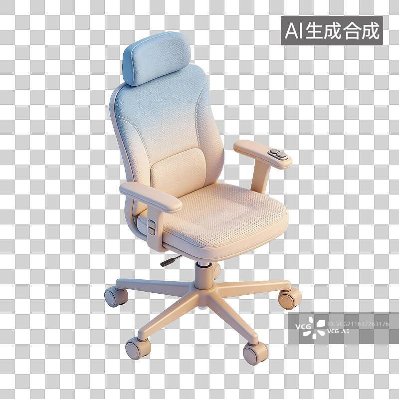 【AI数字艺术】人体工学办公椅插画图片素材