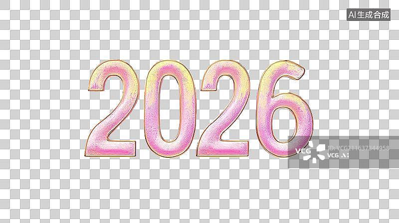 【AI数字艺术】2026年3D彩色数字青春活力音乐节庆祝装饰免抠图形图片素材