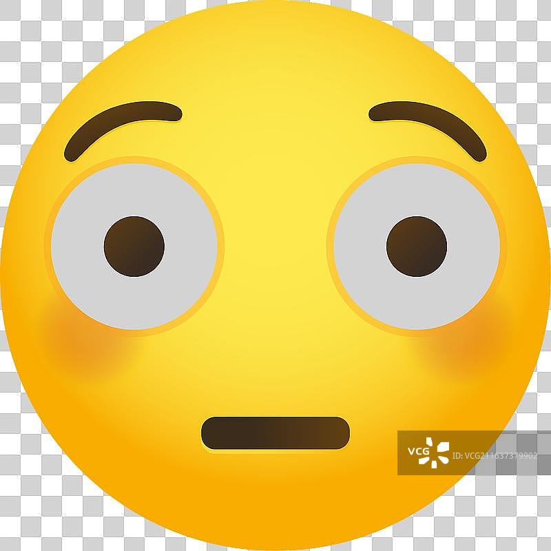 脸红表情图标图片素材