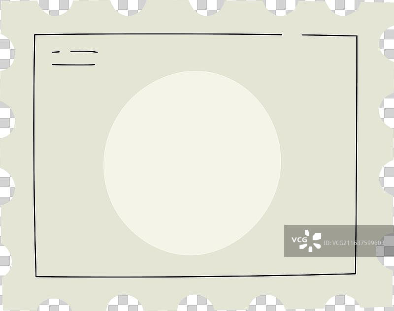 空白的带圆圈的邮票图片素材